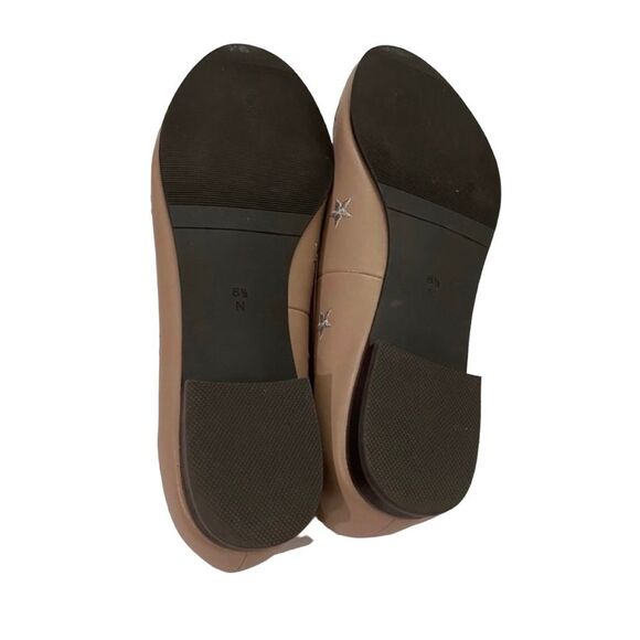 Vaneli Nude Leather Embroider Star Print Loafers, Size 8.5 Narrow - Picture 4 of 4